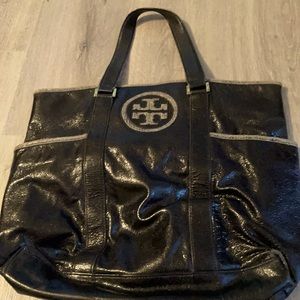 Tori Burch black leather bag